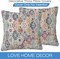 Throw Pillow Covers Ethnic Boho Pillow Covers 18x18 Inch Set of 2 Rug Boho Style Ethnic Design Throw Pillows Decorative Pillow Cases Cushion Covers for Bedroom Livingroom Sofa Farm House